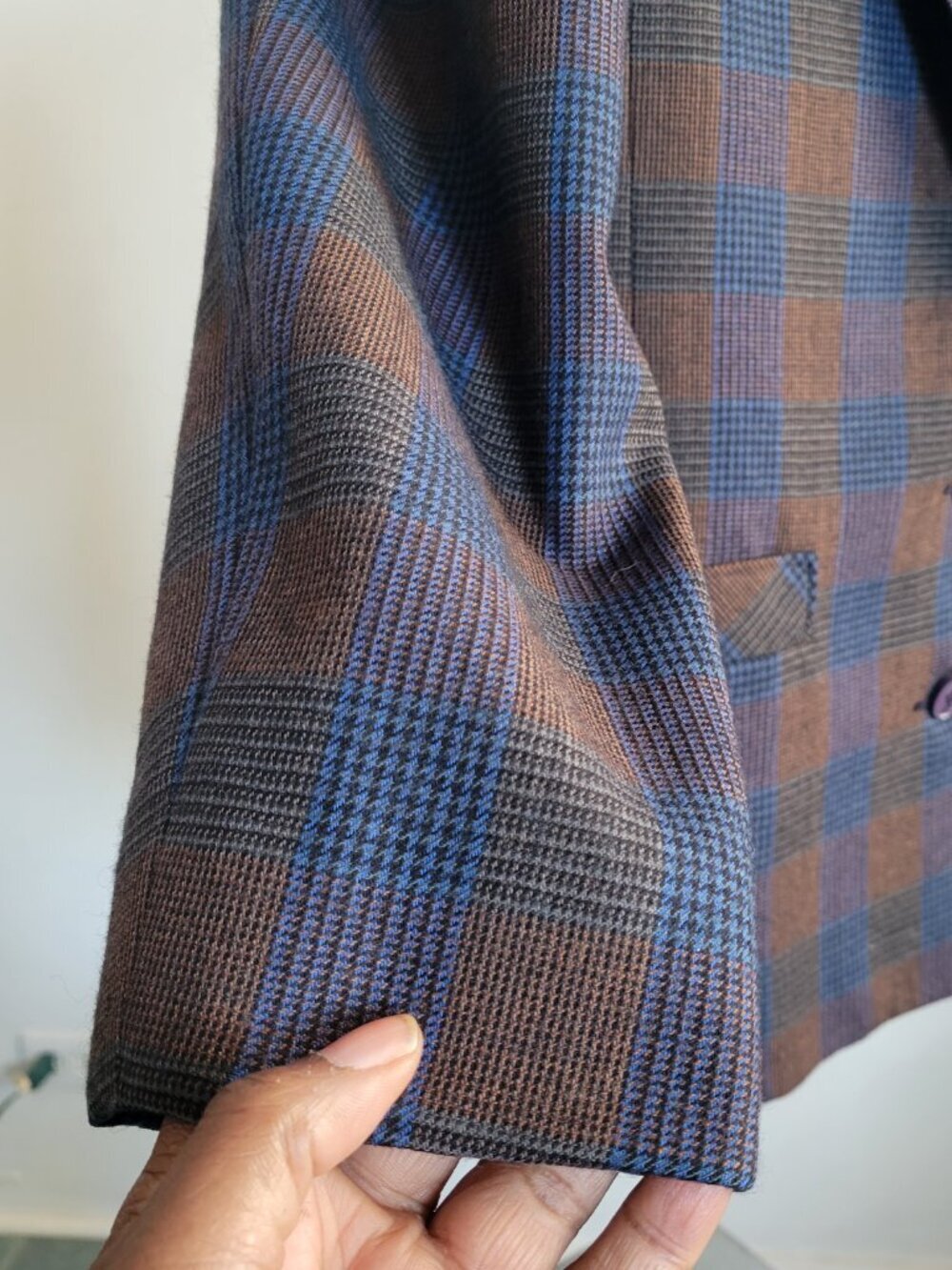 Vintage NORGAL LTD. New York Men’s 100% Wool Plaid Sport Coat Blazer 38R - Picture 8 of 16